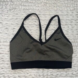 Nike Women's Black and Gray Sports Bra